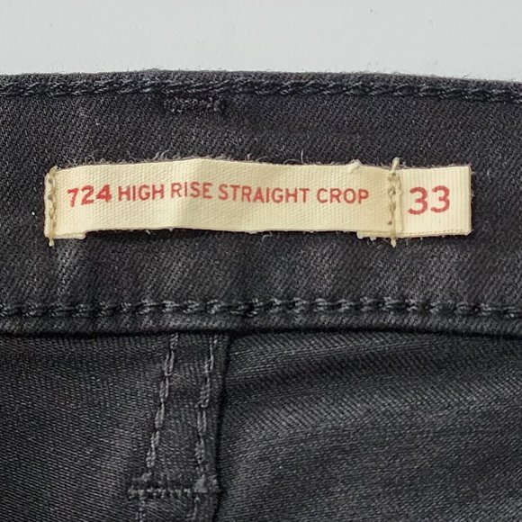 Levi’s Premium 724 Straight Jeans 33 Black NWT - Picture 6 of 9
